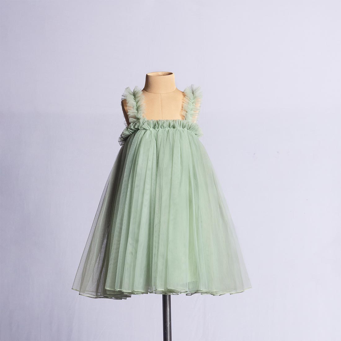 Sage Strappy Ruffles